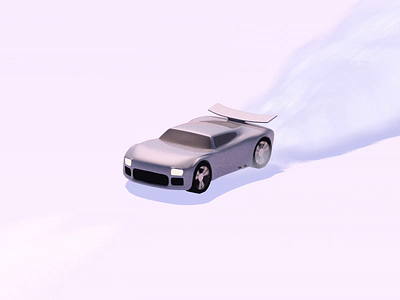 Toy Car Rig 3d animation c4d car cinema 4d dust trail game model racing