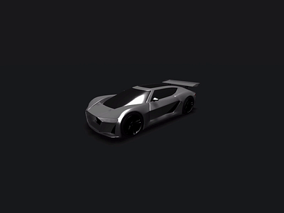 WebVR Concept Car 3d a frame animation c4d car cinema 4d design game model racing vr webvr xr