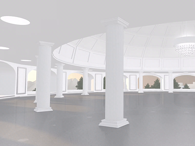 AllSeated VR - Venue Selection Lobby 3d animation c4d cinema 4d design lobby model oculus sunrise venue virtual reality vr
