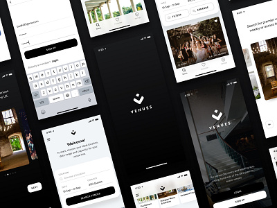 V E N U E S app branding iphone logo mobile search ui venue venues