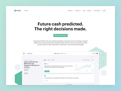 Futrli | Predict Marketing Site animation app branding business chart dashboard data finance forecast money predict ui web