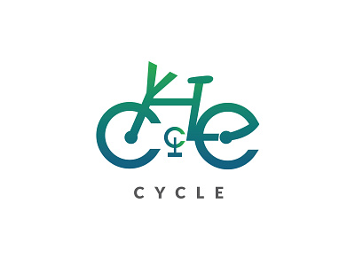Cycle design icon illustration illustrator logo type typography vector