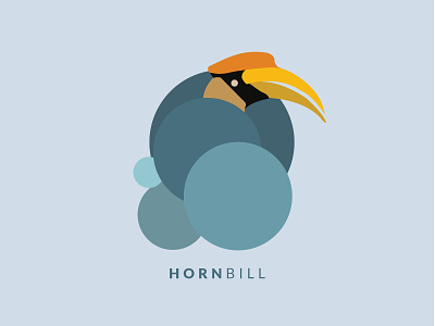 HornBill branding design icon illustration illustrator logo minimal typography vector
