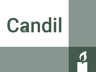 Candil design flat icon identity illustration illustrator lettering logo minimal type typography vector