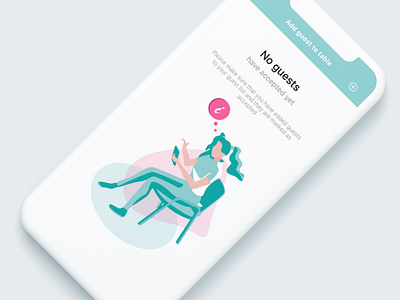 Waiting page icon illustration ios mobile app sketch app ui screen
