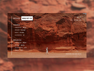 MISSION MARS astronaut augmented reality augmentedreality camera design mars mission science fiction sf space the martian ui ux uxui
