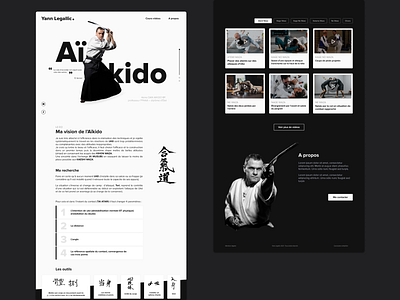 Sport personal website - Aïkido
