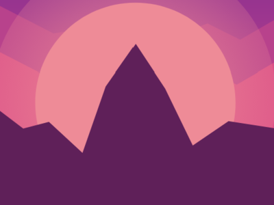 Mountain Sunset design vector