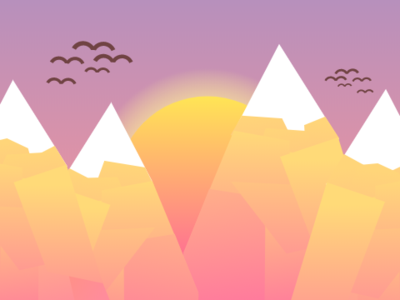 Mountain Sunset design mountain sunset vector