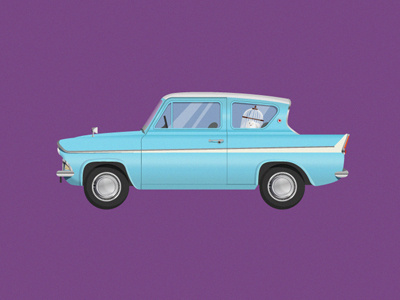 Car Illustration Series: Harry Potter