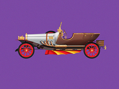 Car Illustration Series: Chitty Chitty Bang Bang car chitty chitty bang bang chittychittybangbang colour film illustration movie vector vehicle
