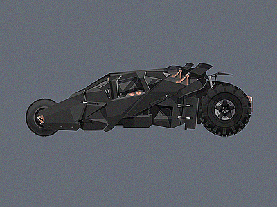 Car Illustration Series: Batman Tumbler batman car chris nolan film illustration movie tumbler vehicle