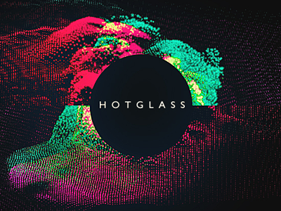 Hot Glass album colour design dot particle particles pattern