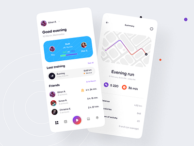 Fitness Running App Design Concept