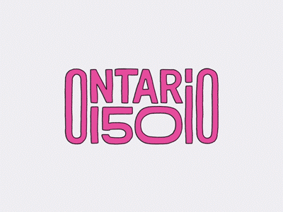 Ontario 150 loops aniversary fixed hands leaf logo loop noise ontario tv