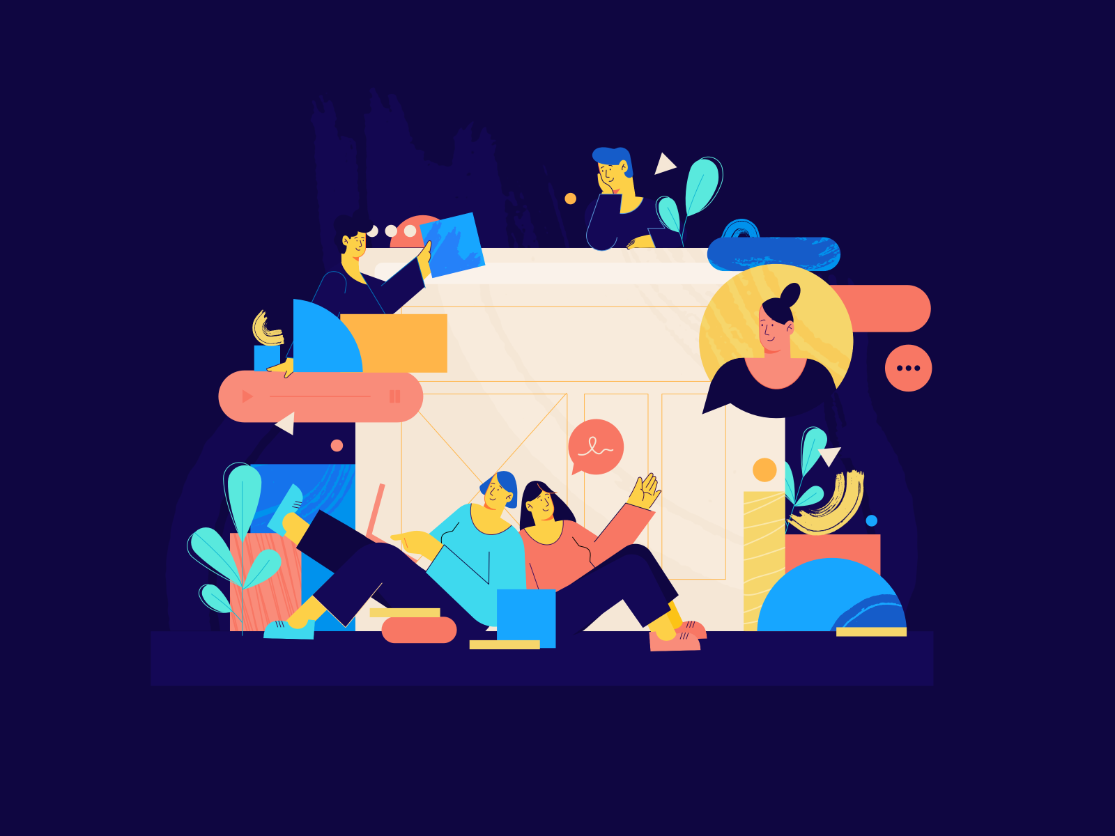 Teamwork by Karolina Kalinowska on Dribbble