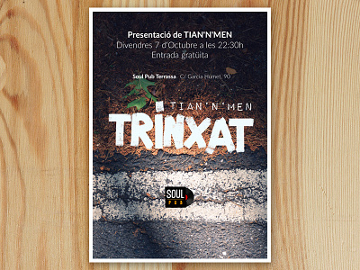 Tian'n'men - Trinxat calligraphy design gig poster illustration ipad poster procreate