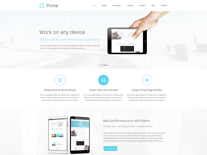 Prime - psd theme by ASW on Dribbble