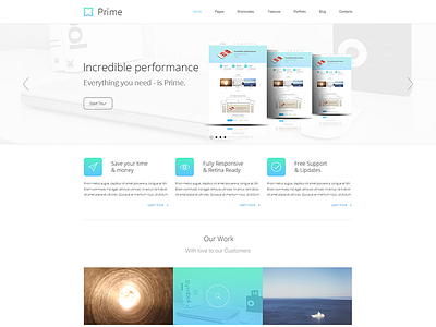 Prime - 60 psd business corporate design galery portfolio responsive theme wordpress