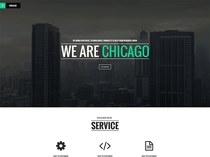 Free One Page agency free onepage psd