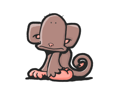 Monkey animals character design monkey