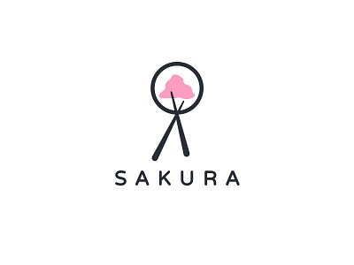 18 - Sakura logo logodesign sakura sushi thirtylogos