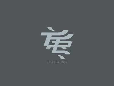 Logo Fraktal design studio branding logo vector