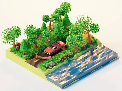 lowpoly enviroment