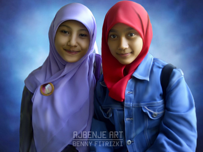 Smudge Beauty Twin Hijab @charicature @smudge