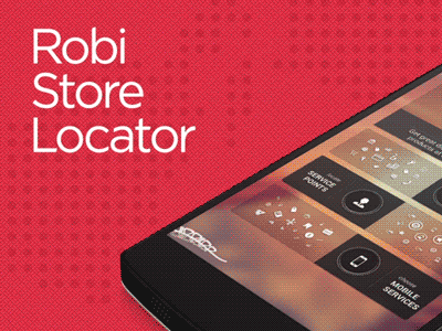 Robi Store Locator - App Design