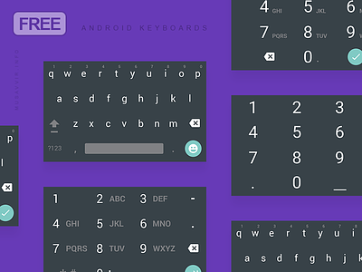 Android Material Keyboard Dark PSD android input android input method android input type android keyboard android keyboard psd android keyboard type keyboard psd numeric keyboard password keyboard psd