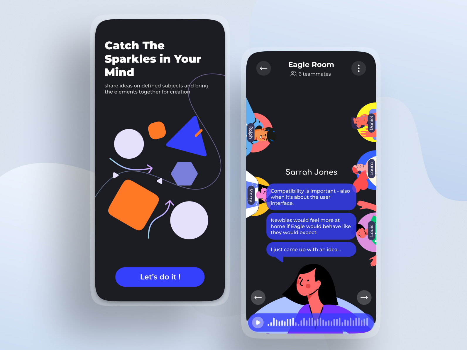 sparkles-ideation-room-app-by-farima-farahmand-for-dexign-studio-on