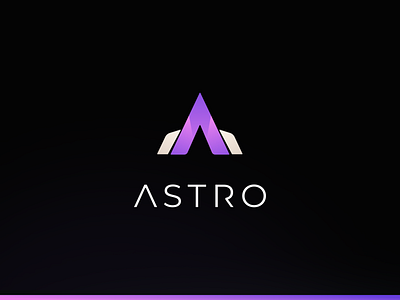 Astro Crypto Tracking App app astro branding clean crypto cryptocurrency design icon illustration lettermark logo minimal minimalistic neon rocket typography ui ux vector web