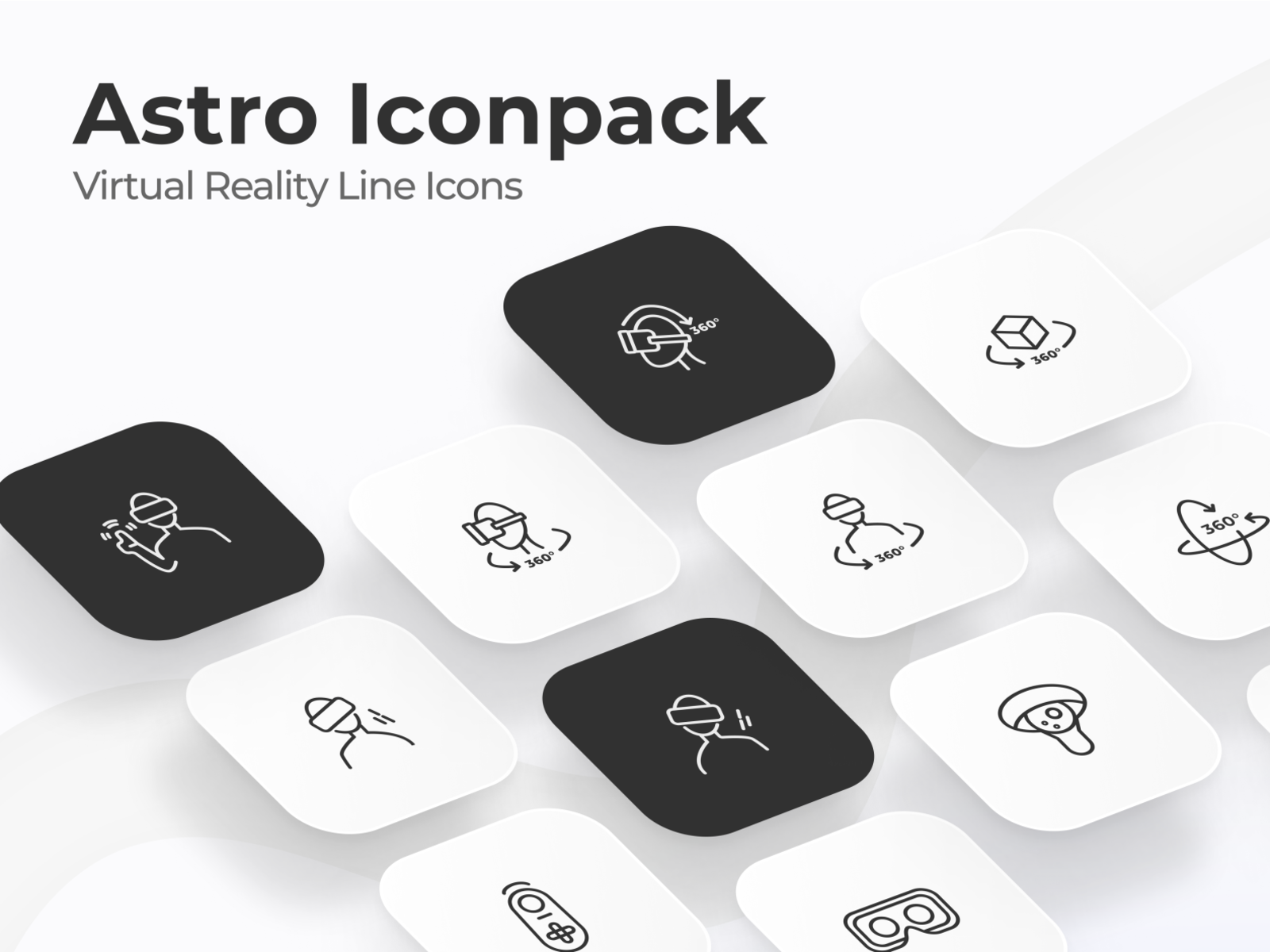 Astro Virtual Reality Iconpack astro creative design gamer games icon icondesign iconography iconpack icons iconset metaverse minimal minimalistic space ui virtual reality vr