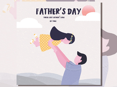 Father's Day design illustration