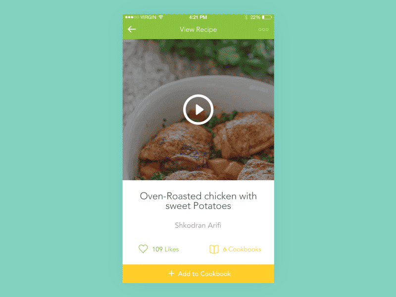 View Recipe app chicken cook directions ingredients ios likes recipe