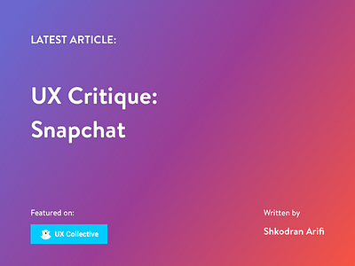 Ux Critique Snapchat app critique design featured new snapchat update ux