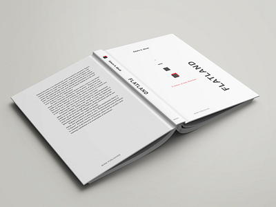 Flatland bookdesign bookdesign cover design design fictional redesign student typogaphy