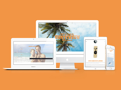 Tom's Sunscreen // Web design design graphic design ui ux web webdesign website wordpress