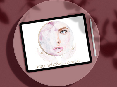 InternatioNails Beauty // Branding & Illustration branding graphic design illustration logo watercolor