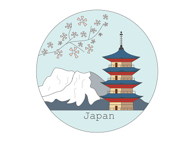 Japan design illustration vector