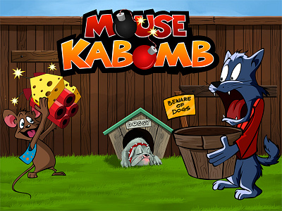 Mouse Kabomb Title Page android game iphone ui ux