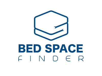 Bed Space Finder logo style 2 icon logo ui