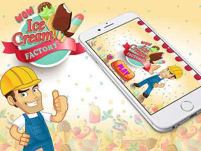 WOW ICE CREAM FACTORY ANDROID GAME android game icon ios iphone