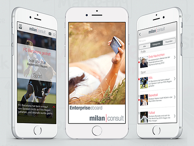 Milan Consult android ios ui ux web