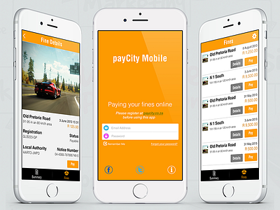 Paycity android ios ui ux web