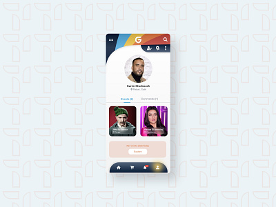 006 > guichet.com - Profile Interface 006 adobexd app dailyui design mobile ui