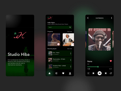 009 > studiohiba.ma - Music Player 009 adobexd app dailyui design mobile music music player player ui