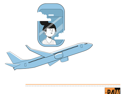 Airplane ai airplane animation branding character design digital art flat illustration illustration motion vector web website