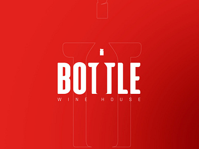 Bottle Wine House Logo Design branding design icon logo type typeface typography vector